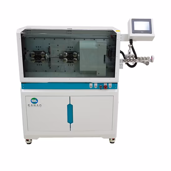 Hot Sale Semi Automatic Rotary Blades High Precision Rigid Coaxial Cable Max 9 Layers Coax Cable Stripper Stripping Machine
