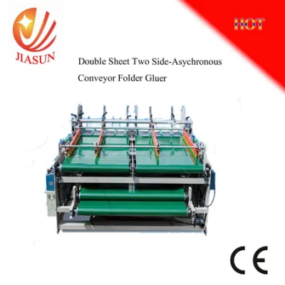 Double Pieces Two Sides Asychronous Conveyor Folder Gluer