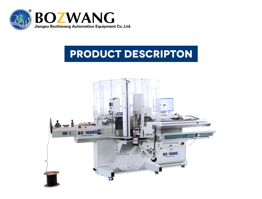 Automatic High Precise Double Ends Terminal Crimping Machine with Cable Marker Tube Inserting Electrical Wire Stripping Machine