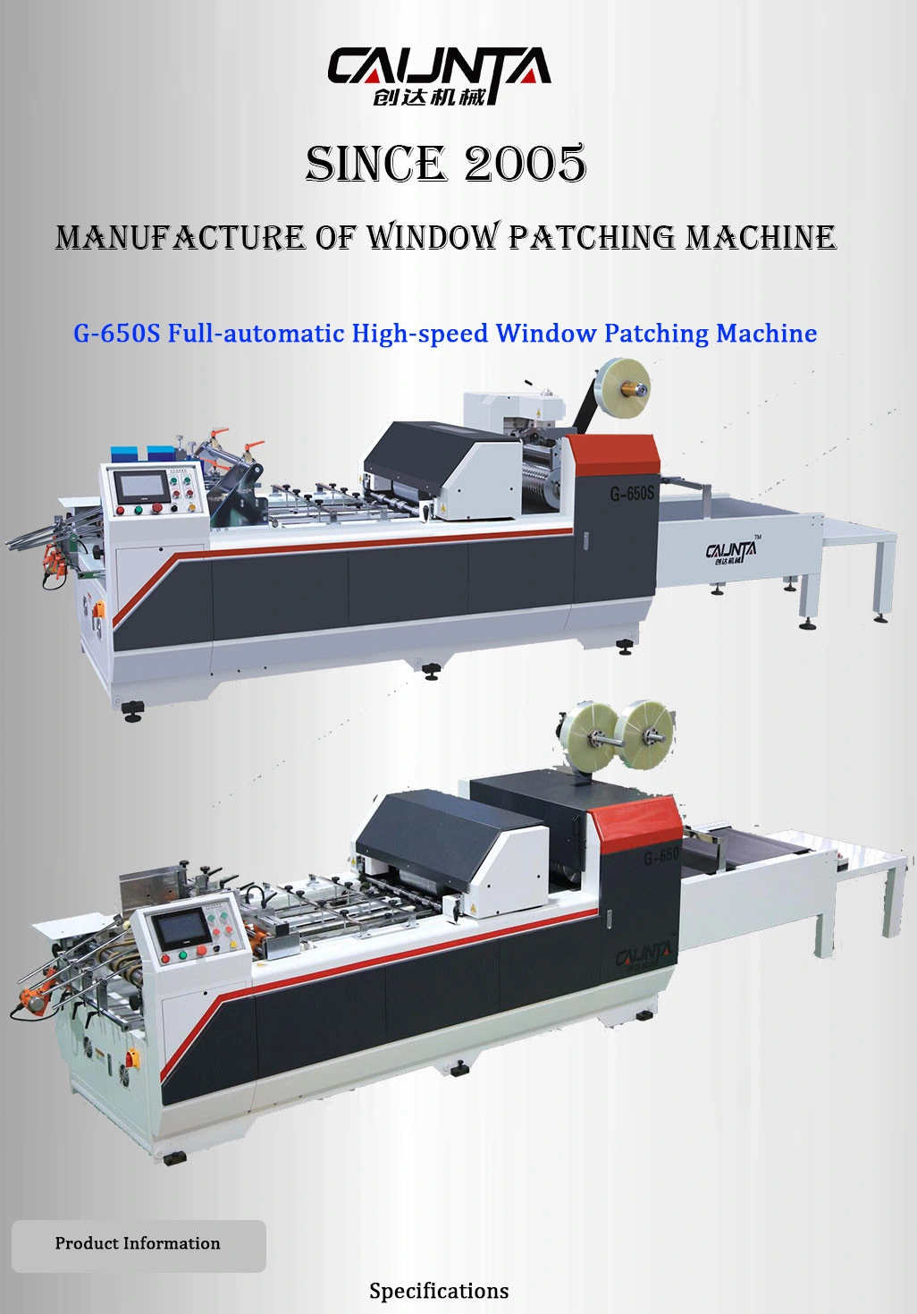 G-650s High Productivity Window Patcher for Packaging Box