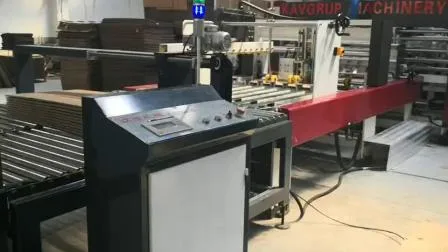 Online1224 Flexo Ink Printing Slotting Die Cutting Folder Gluing Auto Bundling Case Carton Maker Machine